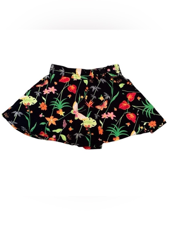 Gymboree Other - Vintage Gymboree 2004 Tropical Paradise Black Floral 3T Skater Skirt Butterflies